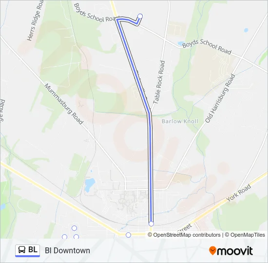 BL Bus Line Map