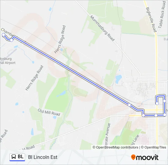 BL Bus Line Map