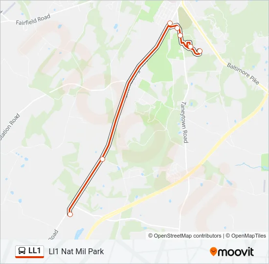 LL1 Bus Line Map