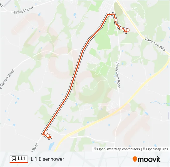 LL1 Bus Line Map