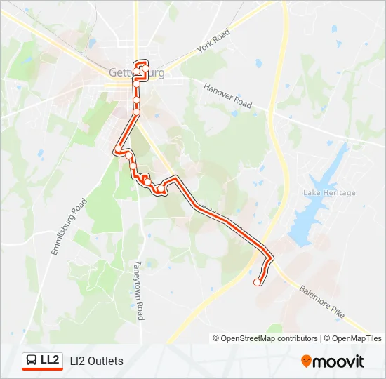 LL2 Bus Line Map