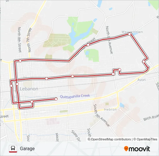 ROUTE 2 Bus Line Map