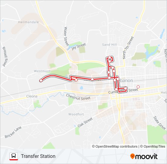 ROUTE 3 Bus Line Map