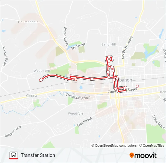 ROUTE 3 Bus Line Map