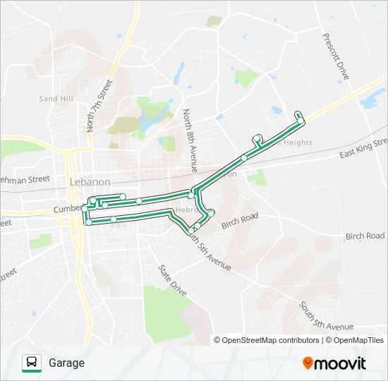 ROUTE 4 Bus Line Map