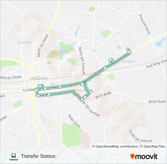 ROUTE 4 Bus Line Map