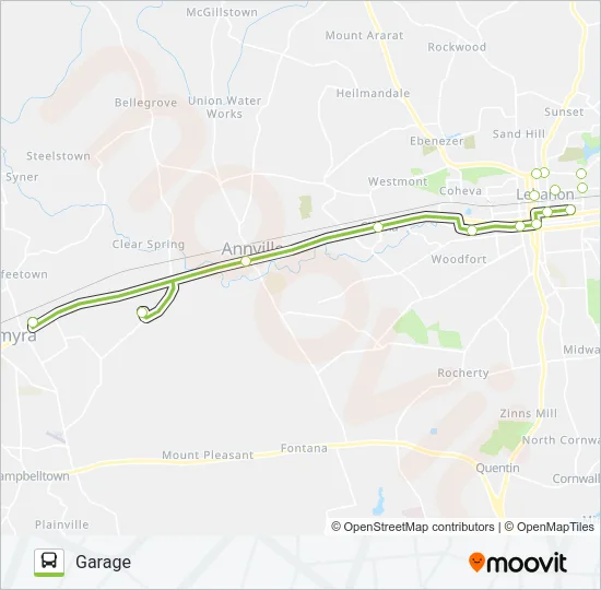 ROUTE 88 Bus Line Map