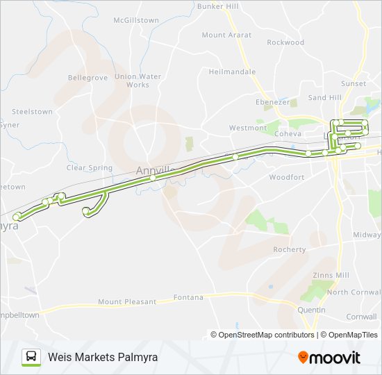 ROUTE 88 Bus Line Map