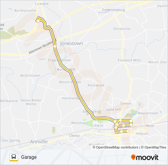 10 OLD FORGE EXPRESS Bus Line Map