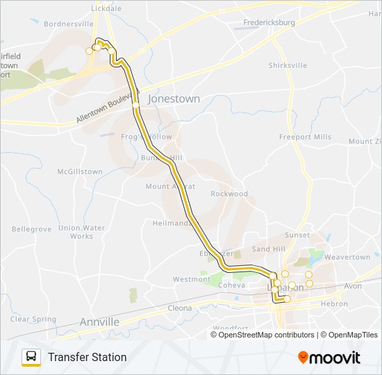 10 OLD FORGE EXPRESS Bus Line Map
