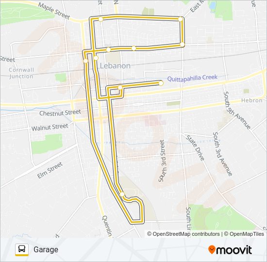 10C OLD FORGE EXPRESS Bus Line Map