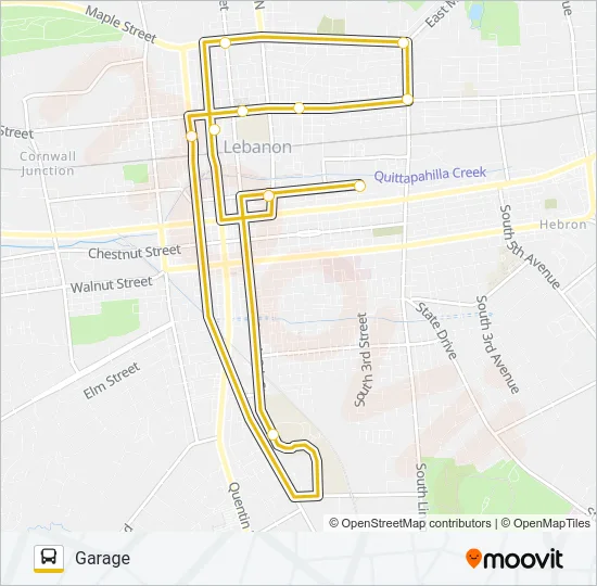 10C OLD FORGE EXPRESS Bus Line Map