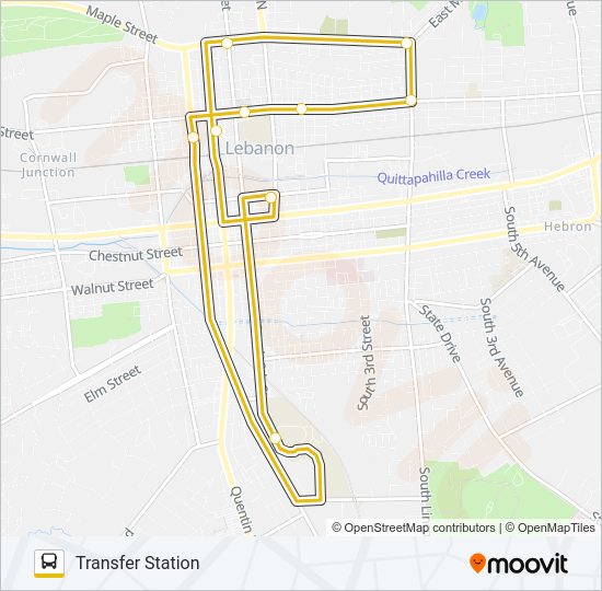 10C OLD FORGE EXPRESS Bus Line Map