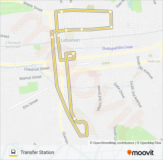 10C OLD FORGE EXPRESS Bus Line Map