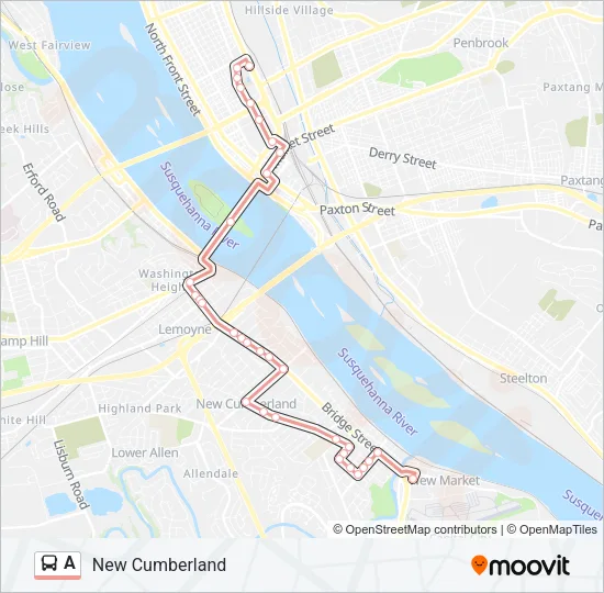A Bus Line Map