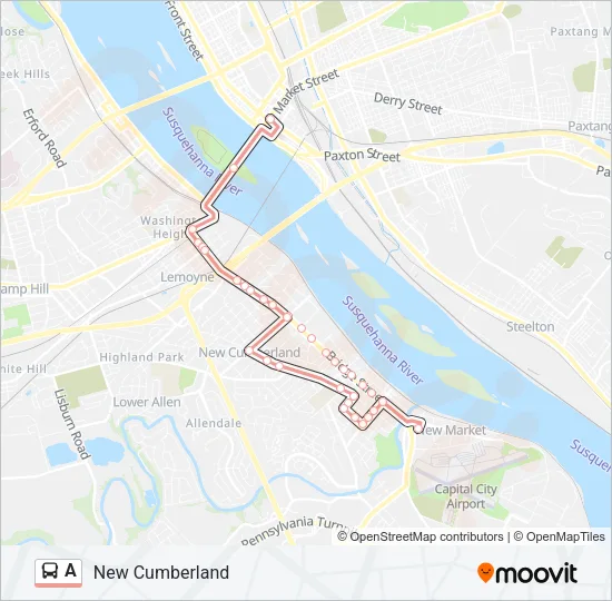 A Bus Line Map