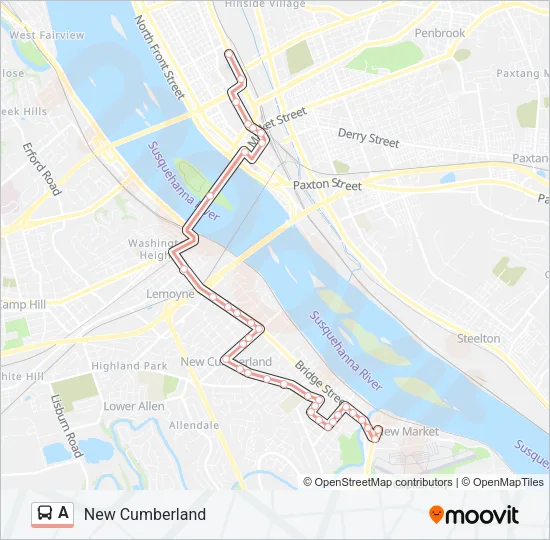 A Bus Line Map