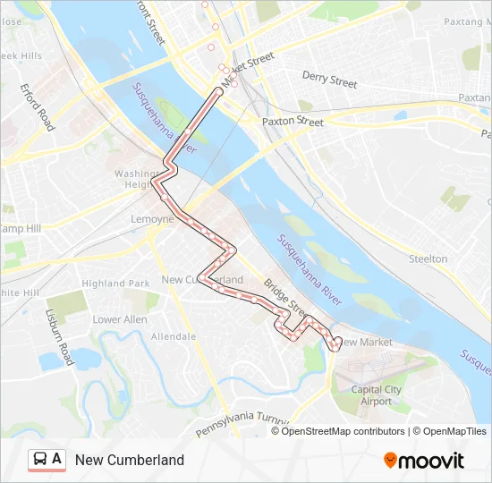 A Bus Line Map