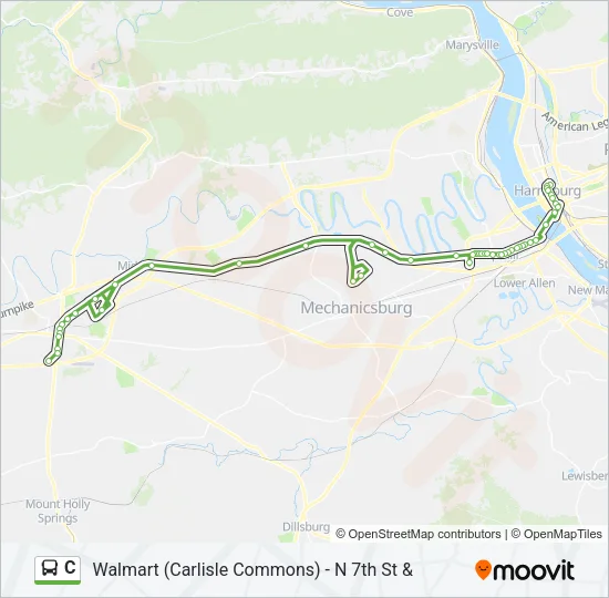 C Bus Line Map