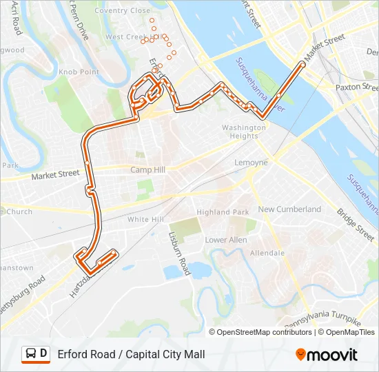 D Bus Line Map