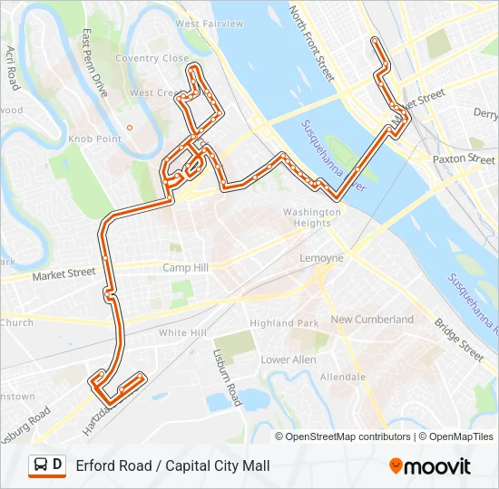 D Bus Line Map