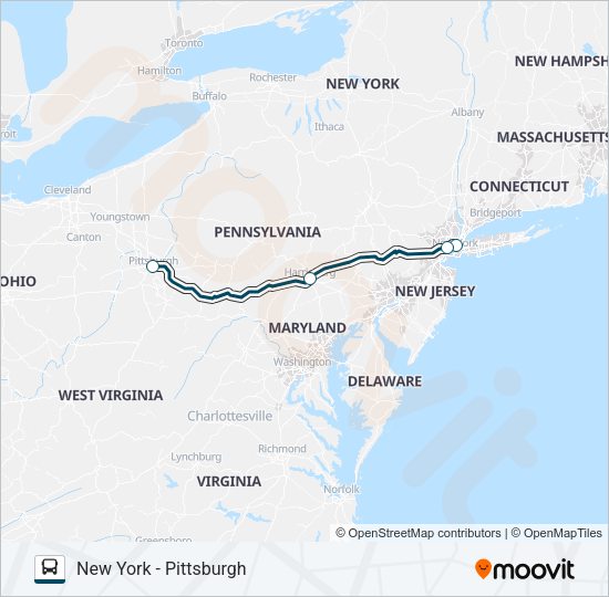 GREYHOUND US0410 Bus Line Map