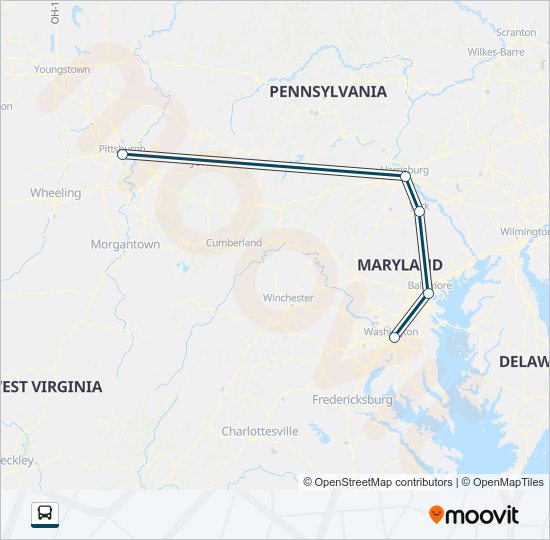 GREYHOUND US0430 Bus Line Map