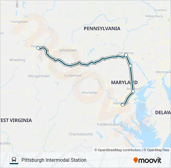 GREYHOUND US0430 Bus Line Map