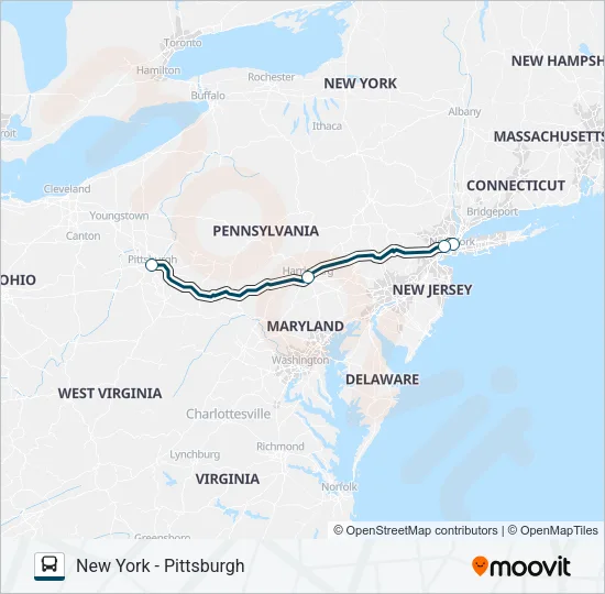 GREYHOUND US0410  Line Map