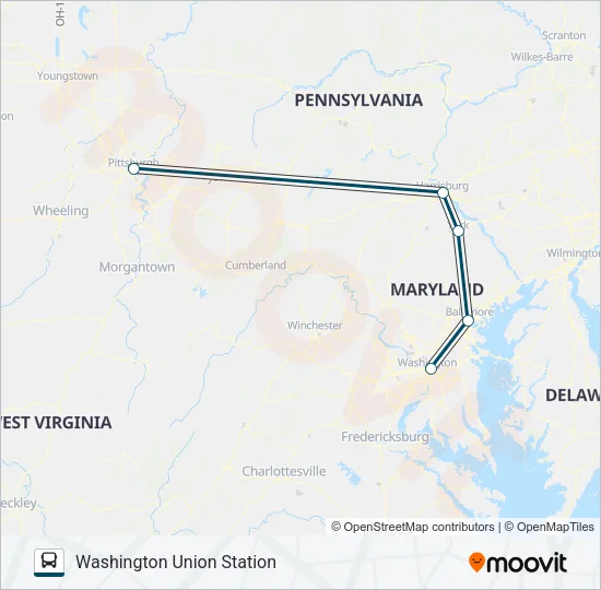 GREYHOUND US0430 Bus Line Map