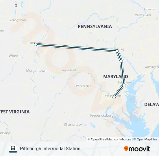 GREYHOUND US0430  Line Map