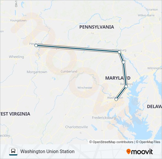 GREYHOUND US0430  Line Map