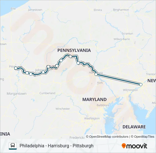 GREYHOUND US0400S  Line Map