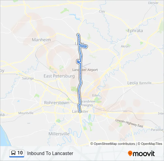 10 Bus Line Map
