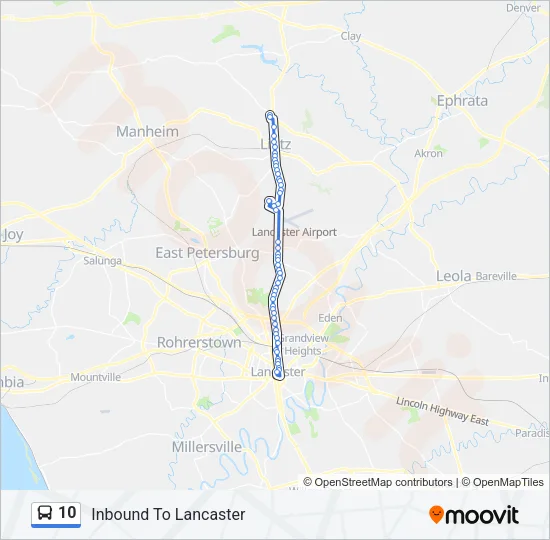 10 Bus Line Map