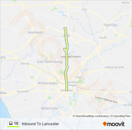 10 Route: Schedules, Stops & Inbound To Lancaster (Updated)