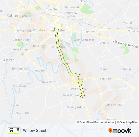 15 bus Line Map