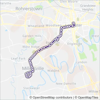 16 Bus Line Map