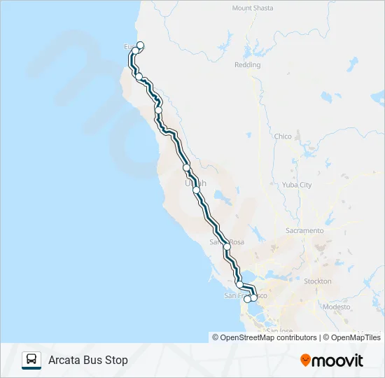 GREYHOUND US0880S Bus Line Map