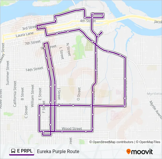 E PRPL Bus Line Map