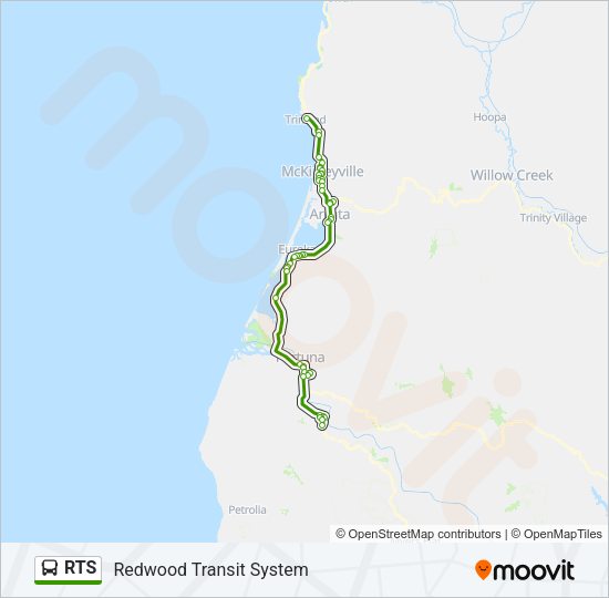 RTS Bus Line Map