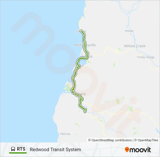 RTS Bus Line Map