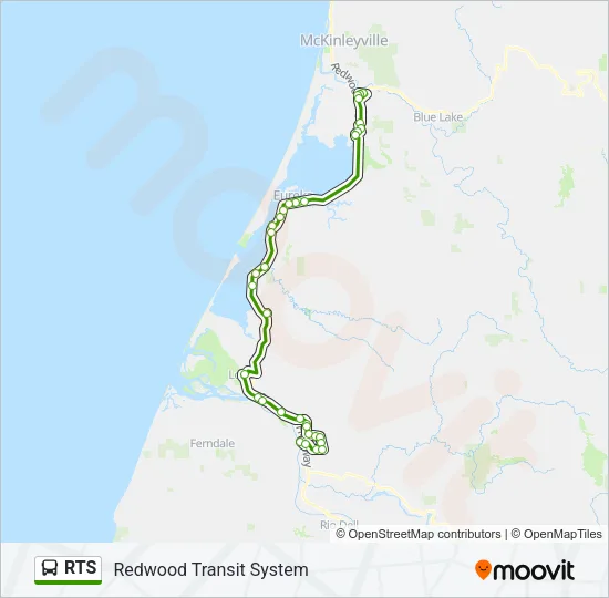 RTS Bus Line Map