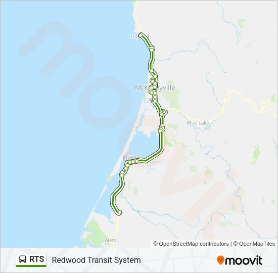 RTS Bus Line Map