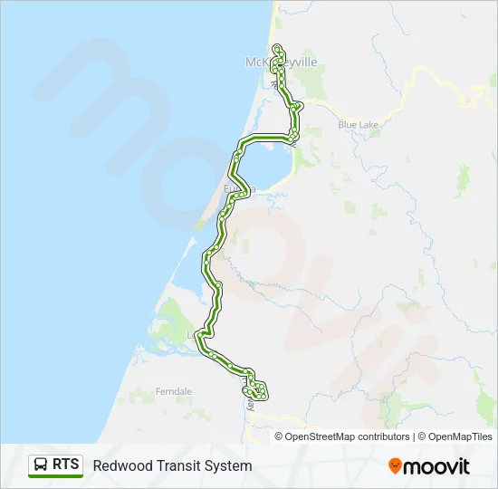 RTS Bus Line Map