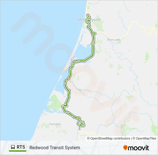RTS Bus Line Map