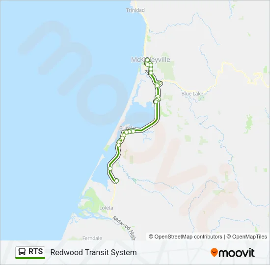RTS Bus Line Map