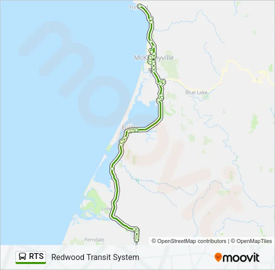 RTS Bus Line Map