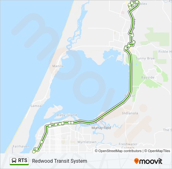 RTS Bus Line Map