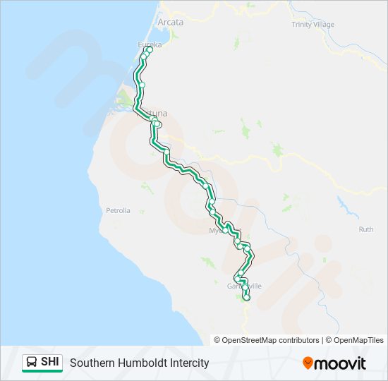 SHI bus Line Map